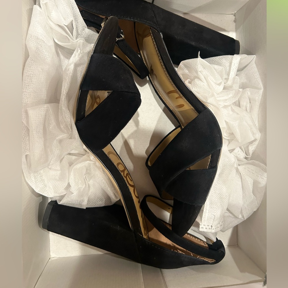 Sam Edelman Black Strappy Heels